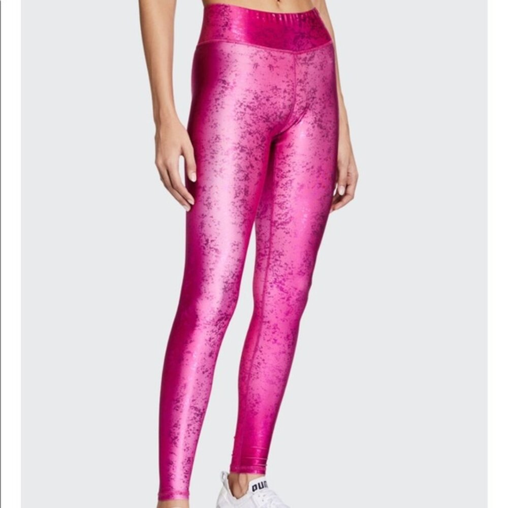 Terez balayage foil leggings in Raspberry color